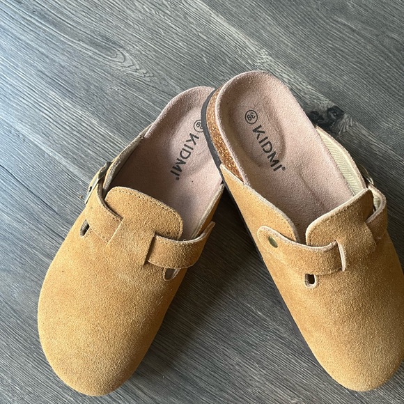 Amazon Shoes - Amazon Tan Suede Mules for Women